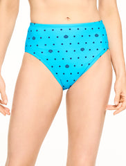 POOL BLUE/INDIA INK MIRACLESUIT® DIAMOND BASIC BRIEF - SEASHELL DOT | Talbots online