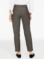 BLACK MULTI SLIM STRAIGHT ANKLE PANTS | Talbots outlet