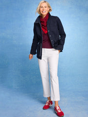 INDIGO BLUE|JASPER TWILL UTILITY JACKET | Talbots online