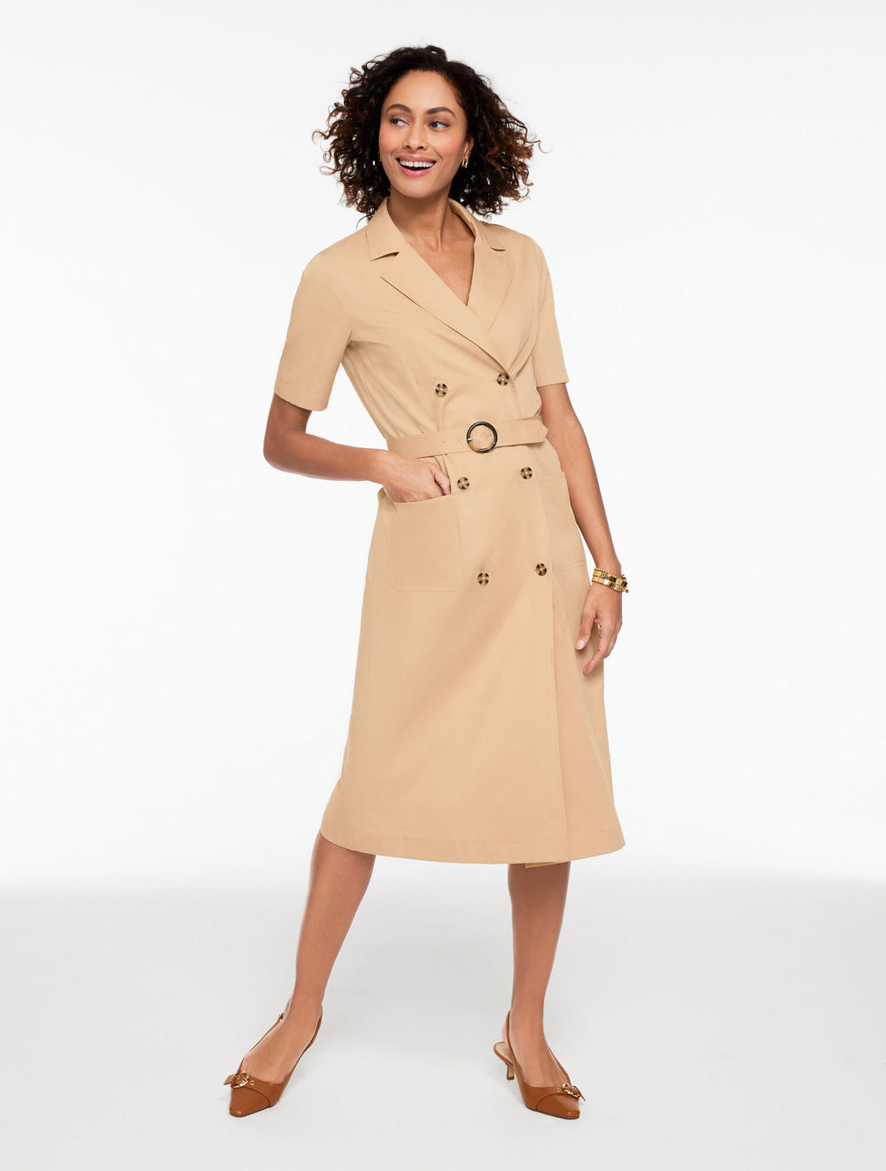 SESAME TWILL SHIRTDRESS | Talbots US
