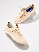 PARCHMENT KEDS® CENTER III CANVAS SLIP-ON SNEAKERS | Talbots outlet