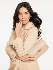 NAVY DUSK|RATTAN NAPPA SHOULDER BAG | Talbots near me