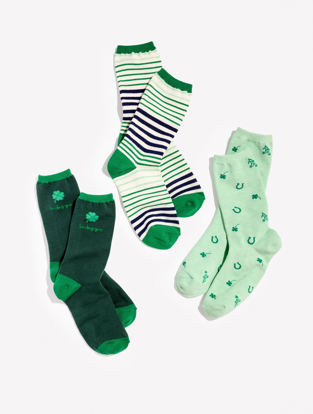 BALSAM MULTI ST. PATTY’S TROUSER SOCKS 3 PACK GIFT SET | Talbots for sale