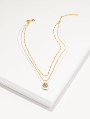 GOLD/SHINY SILVER ROPE SWIRL LAYER NECKLACE | Talbots discount