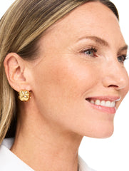 GOLD CLOVER FRONT BACK EARRINGS | Talbots on sale