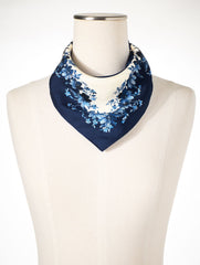INDIA INK MULTI EXQUISITE BLOOMS NECKERCHIEF | Talbots on sale