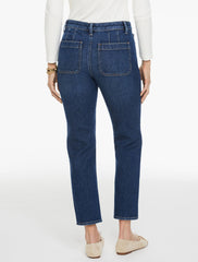 LILIES WASH SLIM STRAIGHT ANKLE JEANS - LILIES WASH | Talbots online