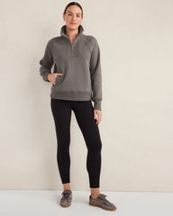 GLACIER FROST|RAINFALL CLOUD FLEECE HALF-ZIP PULLOVER | Talbots online