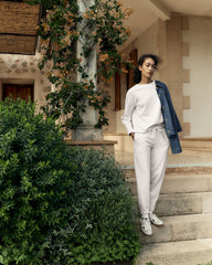 IVORY SOFT-BRUSHED FLEECE JOGGERS | Talbots sale