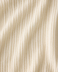 IVORY WOOL AND CASHMERE POINTELLE ROLL NECK SWEATER | Talbots sale