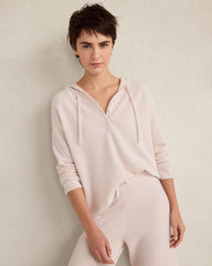 SOFT PEARL FEATHERWEIGHT CASHMERE HOODIE | Talbots US