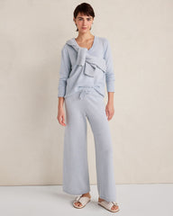 SALT WATER HTHR CASHMERE SADDLE SHOULDER V-NECK SWEATER | Talbots on sale