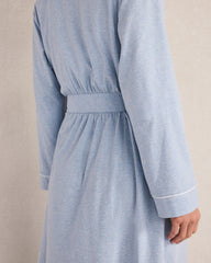 WAVE HTHR ORGANIC COTTON JERSEY ROBE | Talbots on sale