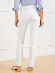 WHITE STRAIGHT-LEG JEANS - WHITE | Talbots near me