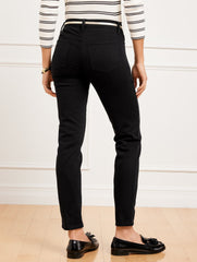 BLACK SLIM ANKLE JEANS - BLACK | Talbots near me