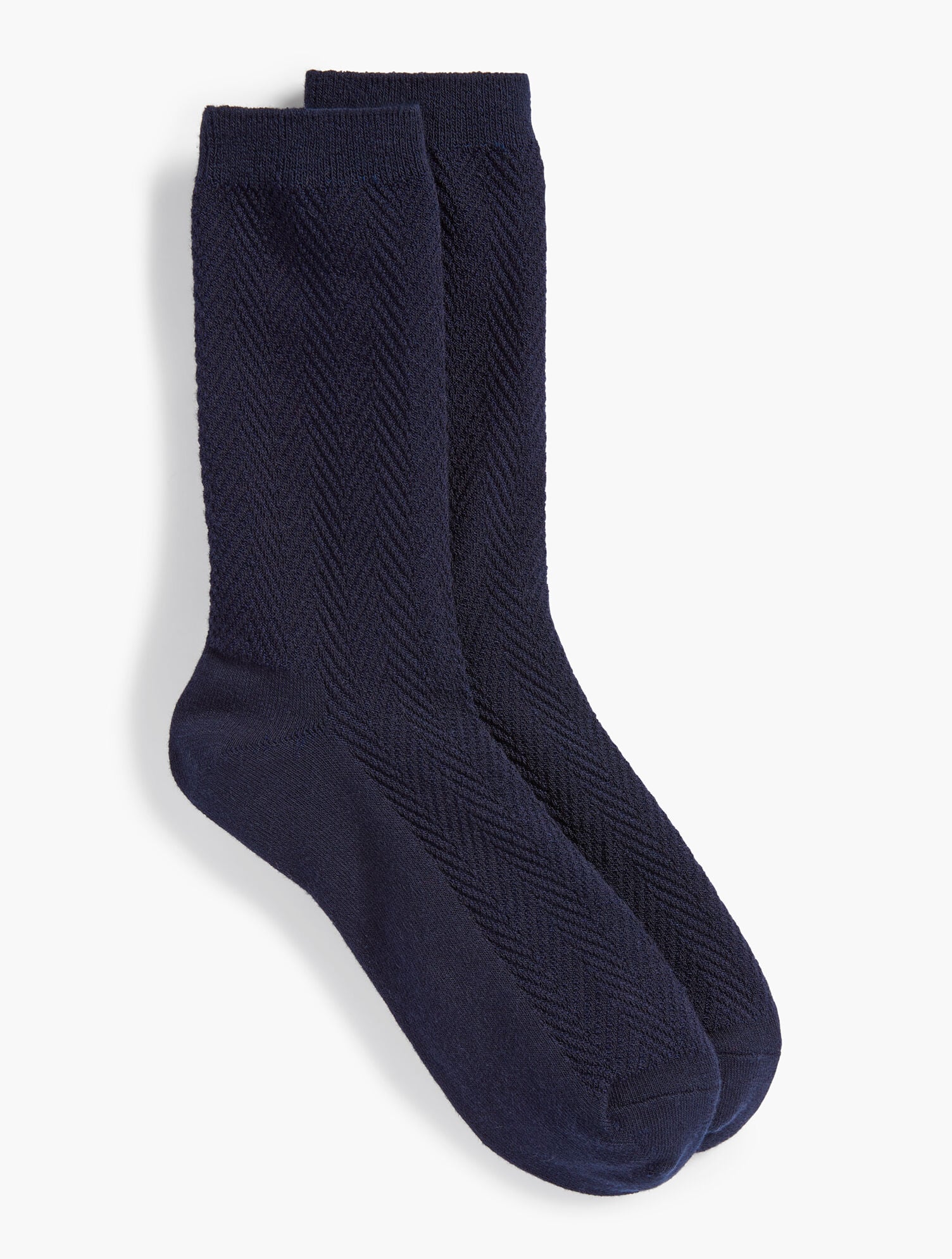 BLACK|MIST HEATHER|NAVY CHEVRON TROUSER SOCKS | Talbots sale