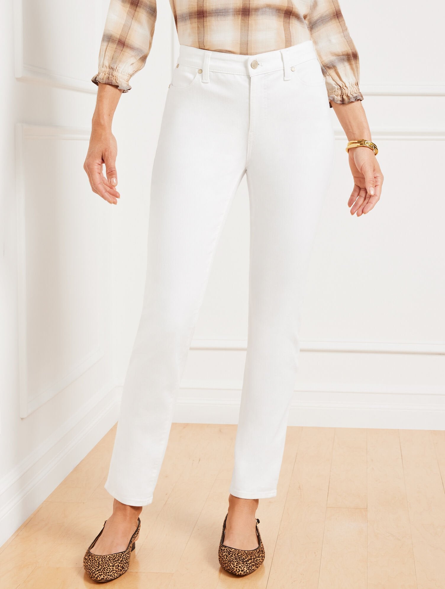 WHITE SLIM ANKLE JEANS - CURVY FIT | Talbots near me