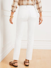 WHITE SLIM ANKLE JEANS - CURVY FIT | Talbots near me