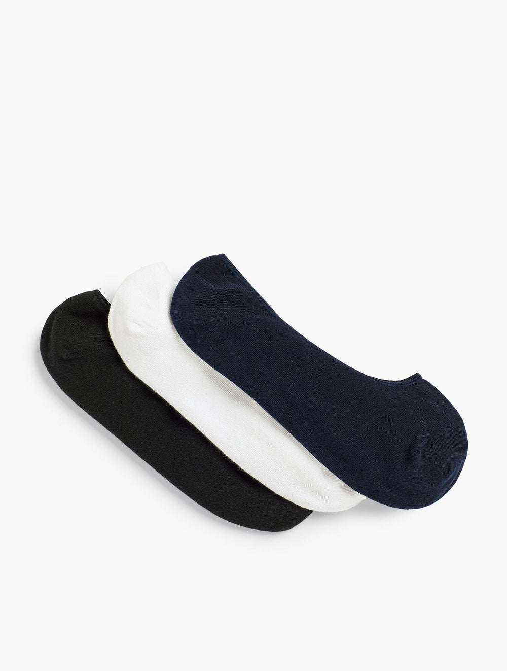 BLACK MULTI THREE-PAIR NO-SHOW SOCK SET | Talbots outlet