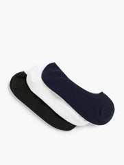 BLACK MULTI THREE-PAIR NO-SHOW SOCK SET | Talbots outlet