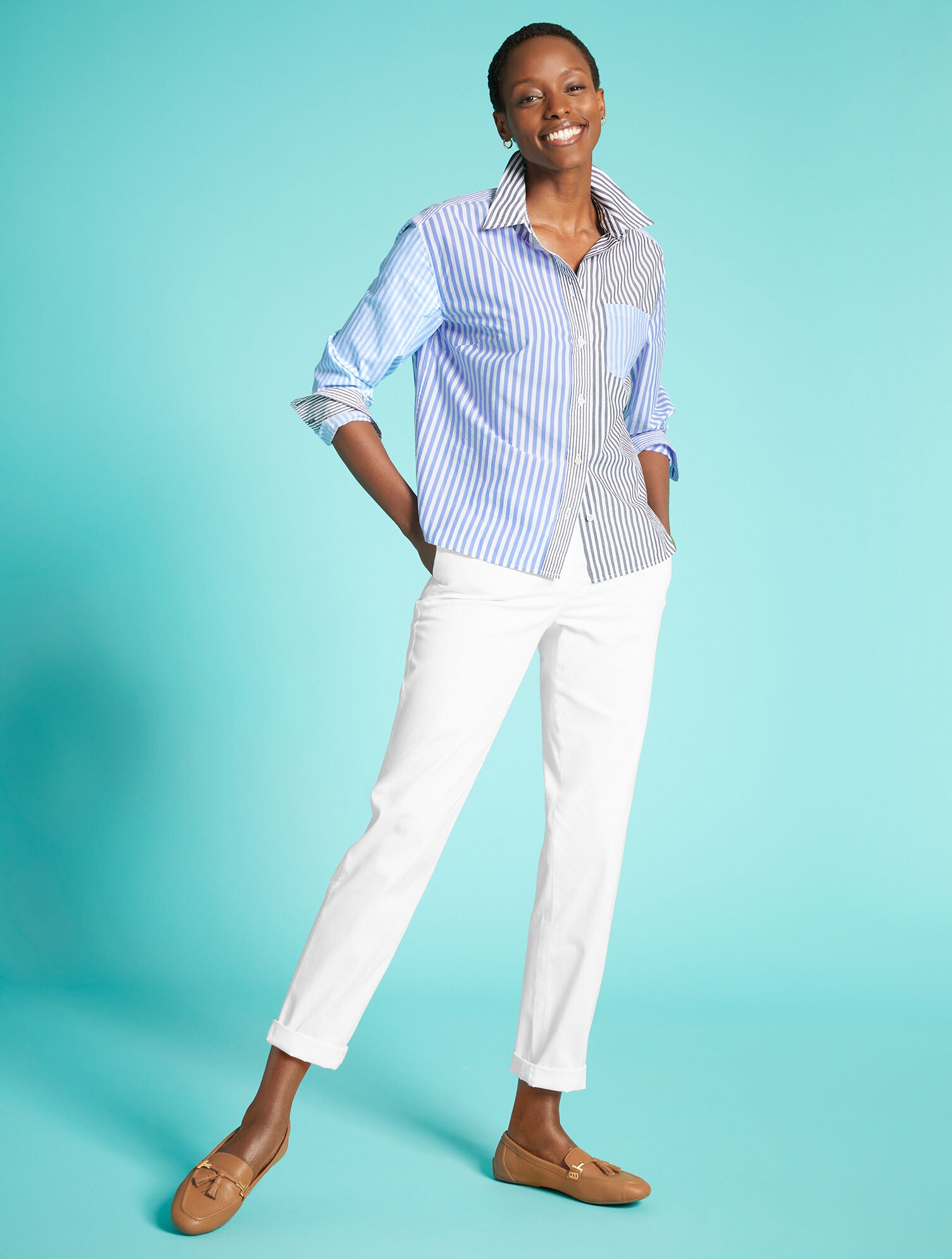 BLACK|INDIGO|ROCKY BEACH|WHITE RELAXED CHINOS | Talbots online