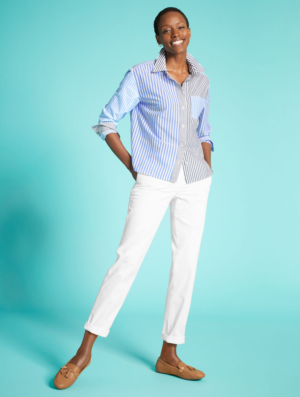 BLACK|INDIGO|ROCKY BEACH|WHITE RELAXED CHINOS | Talbots online