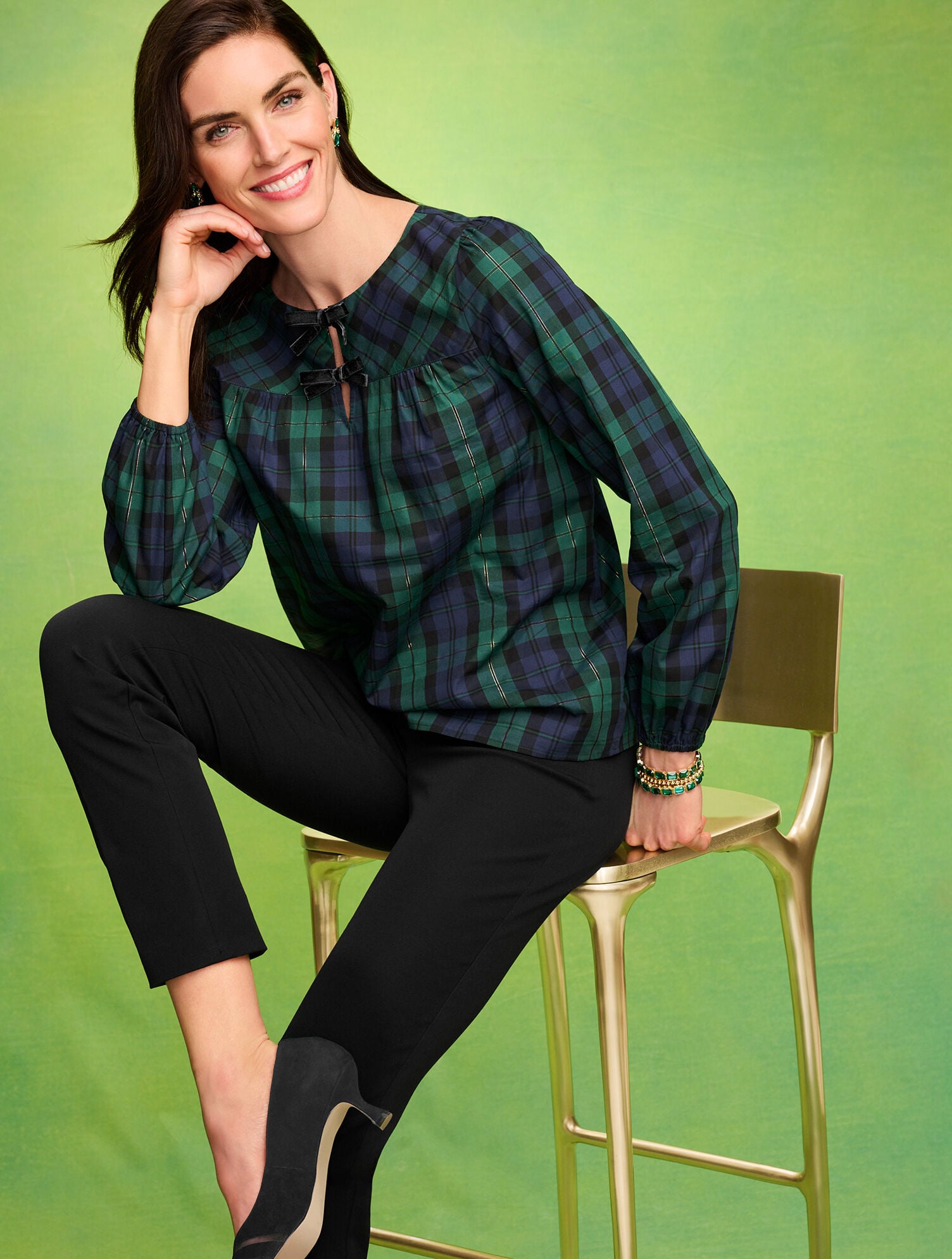 BLACK|GYPSUM|INDIGO|NAVY DUSK|WHITE TALBOTS CHATHAM COTTON BI-STRETCH SLIM ANKLE PANTS - SOLID | Talbots online