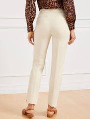 BLACK|GYPSUM|INDIGO|NAVY DUSK|WHITE TALBOTS CHATHAM COTTON BI-STRETCH SLIM ANKLE PANTS - SOLID | Talbots online