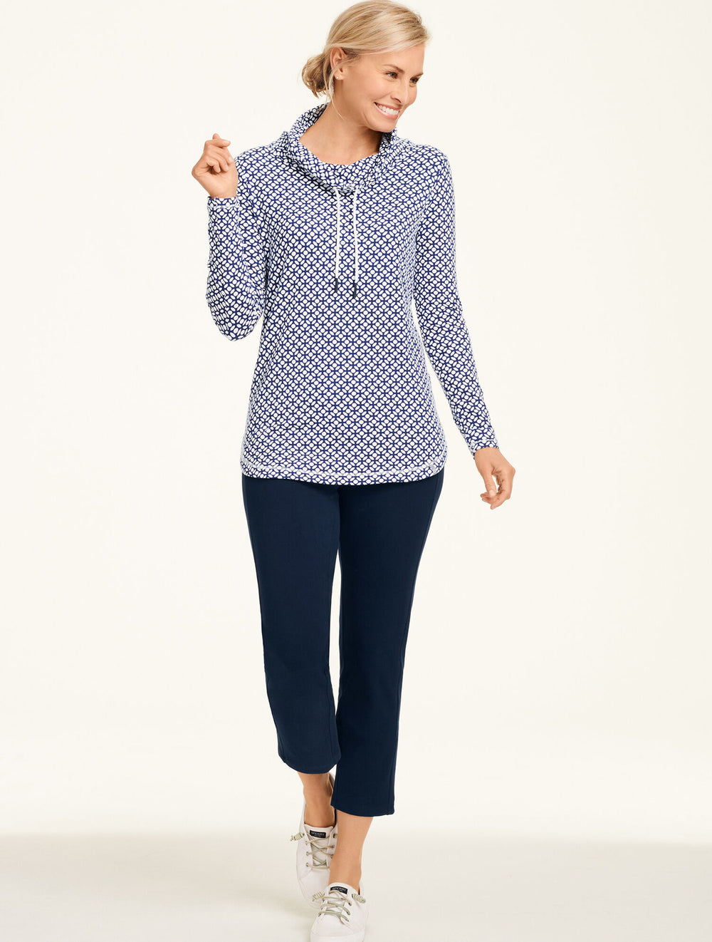 BLACK EVERYDAY STRETCH STRAIGHT LEG ANKLE PANT | Talbots on sale
