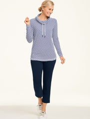 BLACK EVERYDAY STRETCH STRAIGHT LEG ANKLE PANT | Talbots on sale