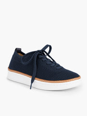 BLACK|INDIGO BLUE|WHITE BRITTANY KNIT SNEAKERS | Talbots discount