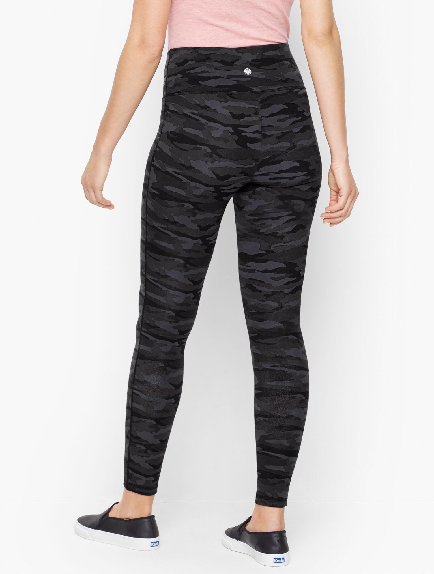 MUTED BLACK EVERYDAY STRETCH LEGGINGS - CAMO | Talbots near me
