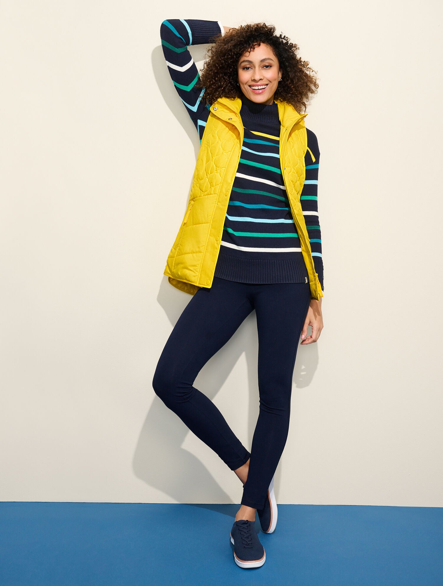 BLACK|INDIGO BLUE EVERYDAY STRETCH LEGGINGS | Talbots sale