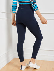 BLACK|INDIGO BLUE EVERYDAY STRETCH LEGGINGS | Talbots sale