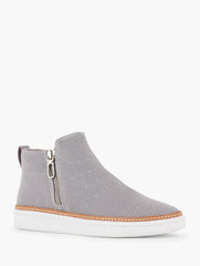 GREY SKY|INDIGO BLUE BRITTANY KNIT ANKLE BOOTIE | Talbots sale