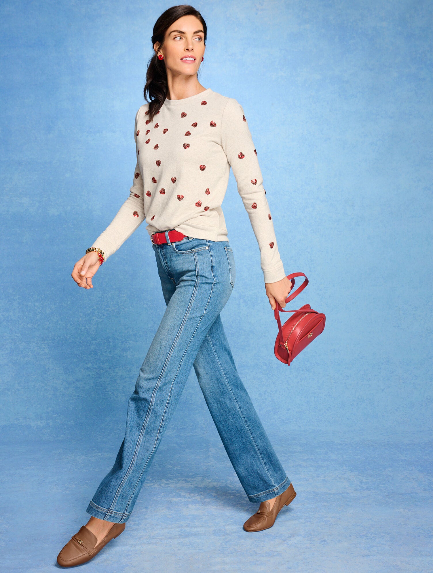 BLACK|FOREST NIGHT|HAVANA TAN|INDIGO|RED POP LEATHER BELT | Talbots online