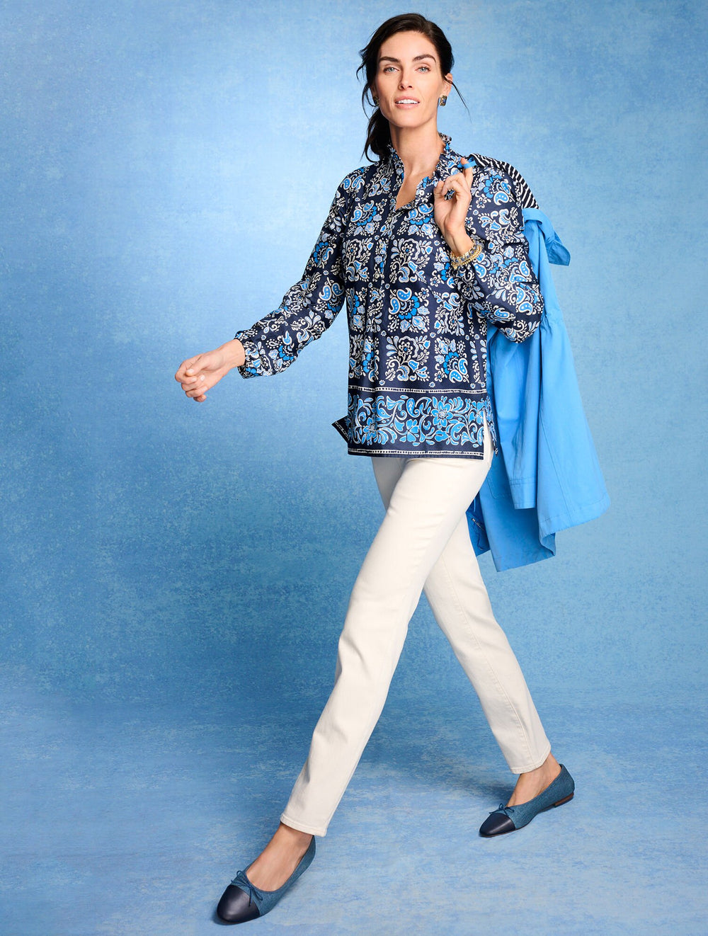NATURAL SLIM ANKLE JEANS - NATURAL | Talbots near me