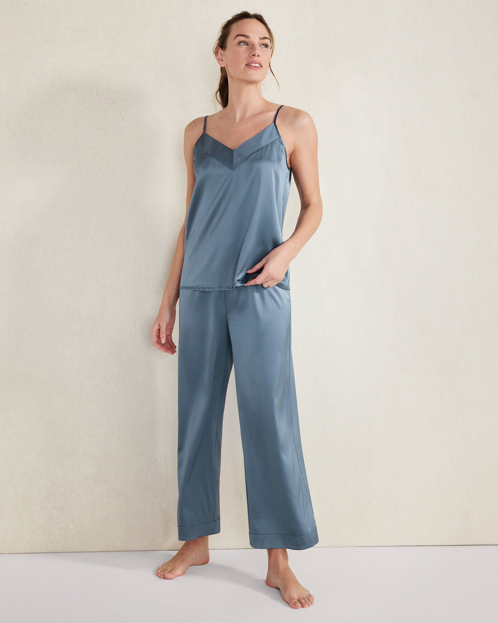 BLACK|BLACKCURRANT|BURGUNDY BERRY|FULL MOON|IVORY|NAVY|SEA|SEPIA ROSE WASHABLE SILK SLEEP PANTS | Talbots outlet