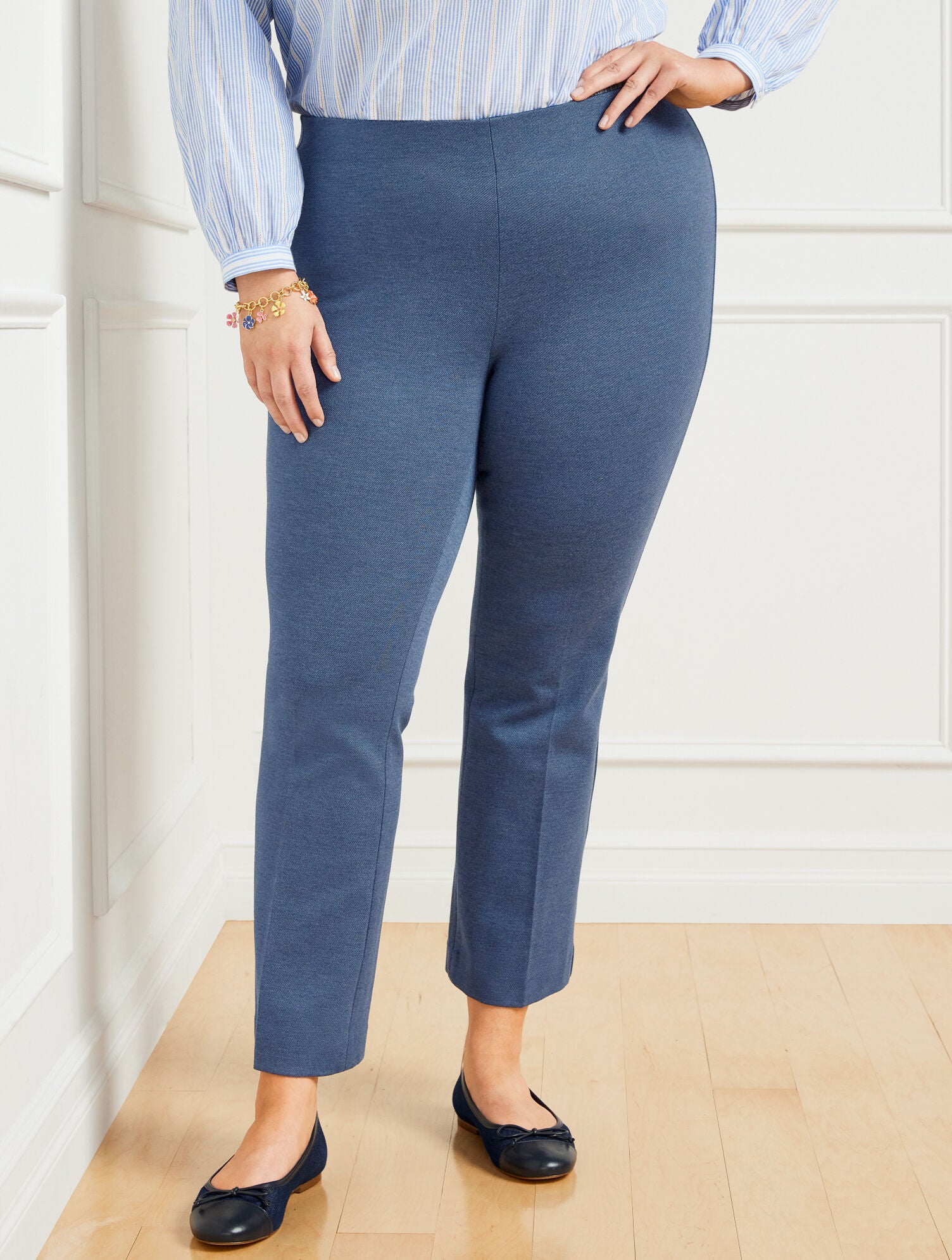 DENIM HEATHER TALBOTS MONTAUK PANTS - DENIM HEATHER | Talbots discount