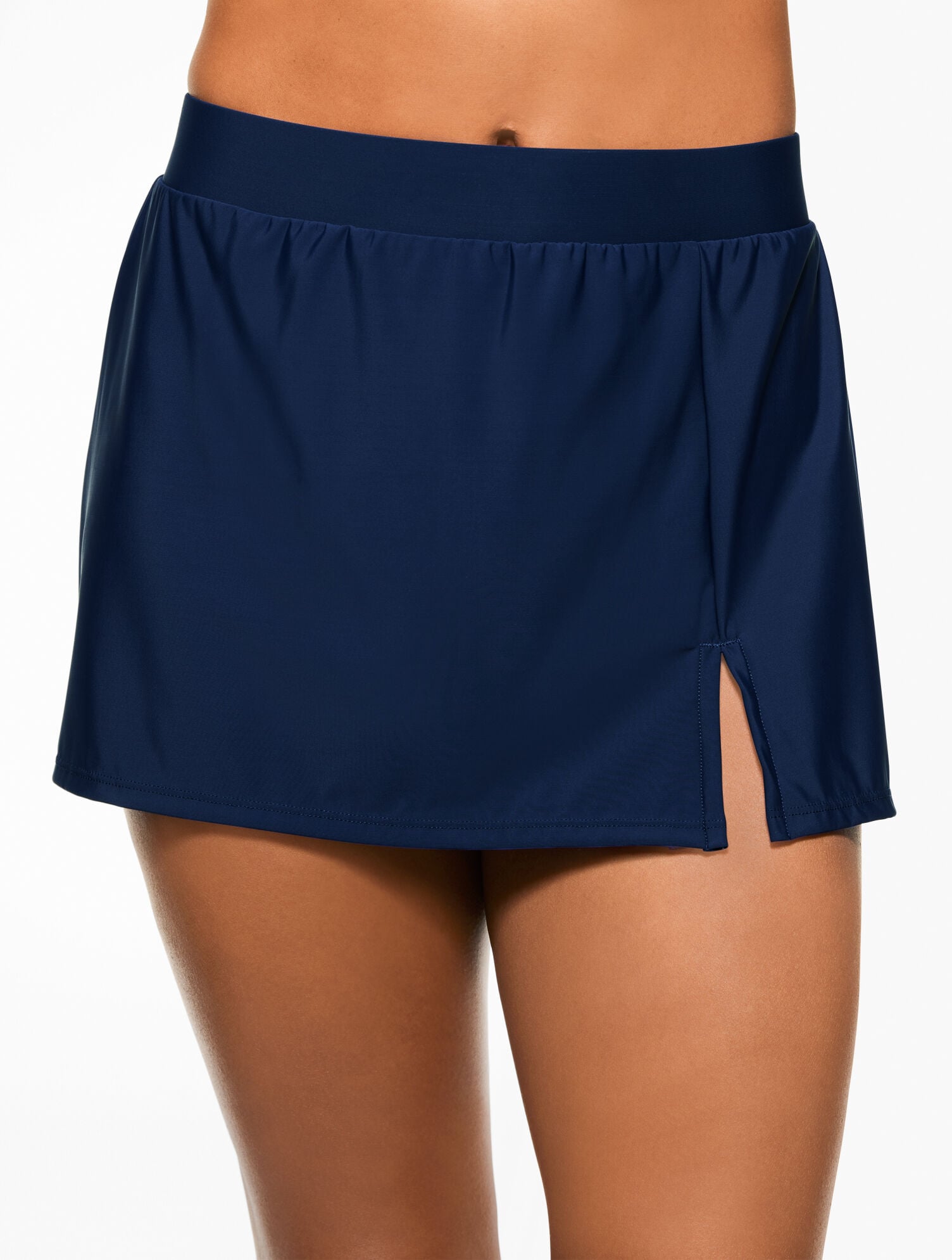 BLACK|INDIA INK|LAKESIDE BLUE MIRACLESUIT® VENTED SKIRT | Talbots for sale