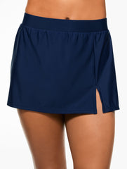 BLACK|INDIA INK|LAKESIDE BLUE MIRACLESUIT® VENTED SKIRT | Talbots for sale