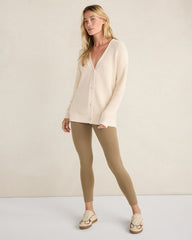 BLACK|FAWN|GARMENT DYE SMOKE ROSE|IVORY|MIDNIGHT|PEARLY PINK|SEPIA ROSE|TWILIGHT|VETIVER|WHITE|BLACKCURRANT|BURGUNDY BERRY|FULL MOON|GLACIER FROST|NIGHTENGALE ORGANIC COTTON SHAKER STITCH CARDIGAN | Talbots for sale