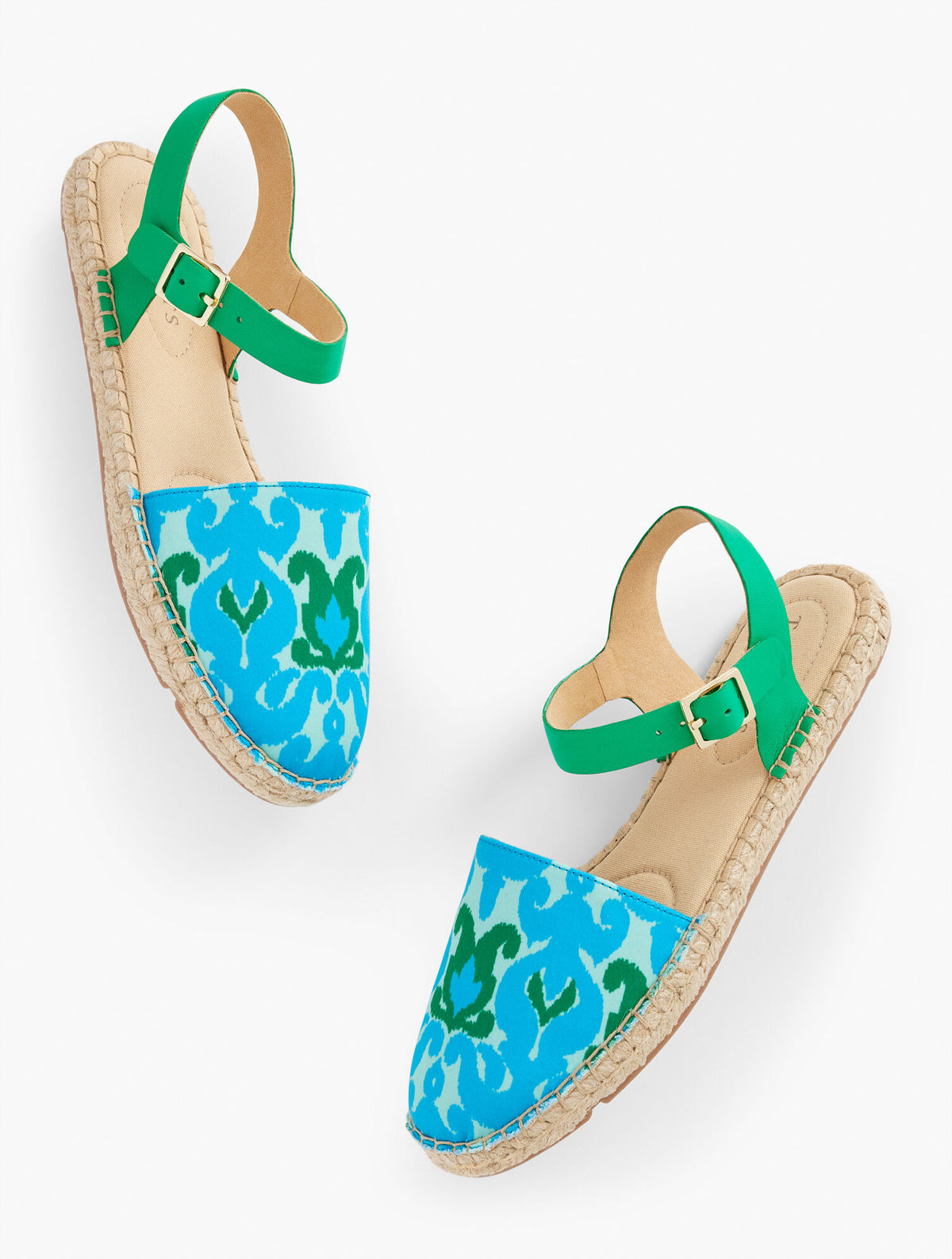 BLUE MULTI IZZY IKAT MEDALLION ESPADRILLES | Talbots for sale