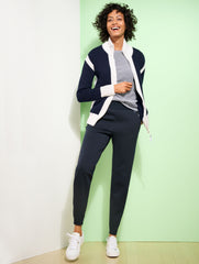 INDIGO BLUE|WHITE KEDS® JUMP KICK LEATHER SNEAKERS | Talbots outlet