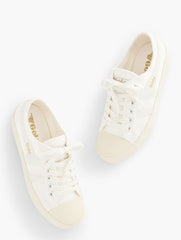 OFF WHITE/GOLD|OFF WHITE/GREEN GOLA® COASTER SNEAKERS | Talbots near me