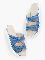 DARK INDIGO|LATTE|LIGHT REGATTA ILSE JACOBSEN TULIP DOUBLE STRAP SANDALS | Talbots online