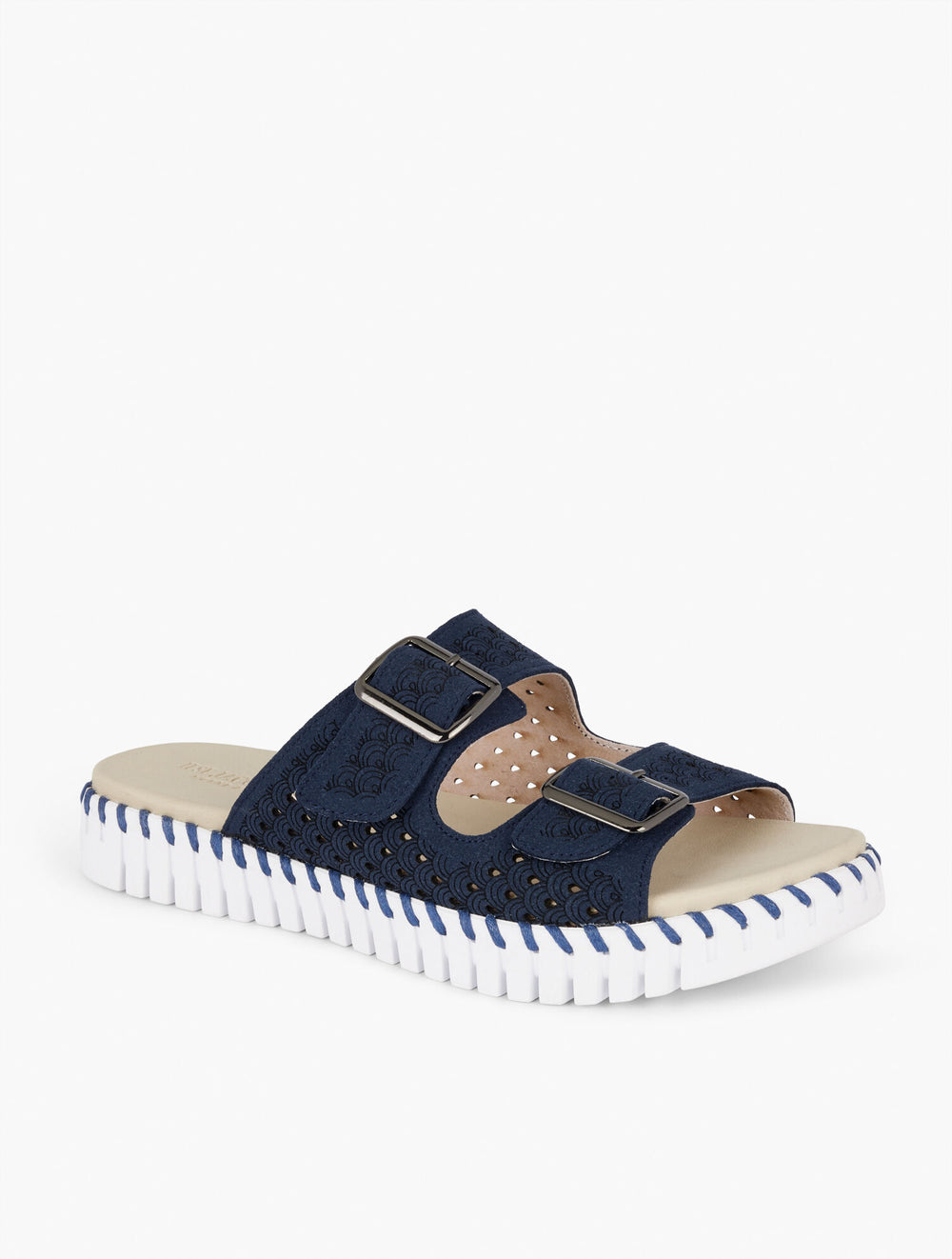DARK INDIGO|LATTE|LIGHT REGATTA ILSE JACOBSEN TULIP DOUBLE STRAP SANDALS | Talbots online