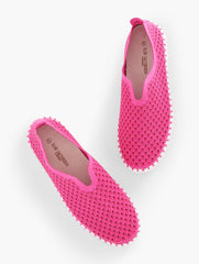BEETLE|BLACK|DARK INDIGO|ROSE VIOLET ILSE JACOBSEN TULIP SLIP-ON FLATS | Talbots online