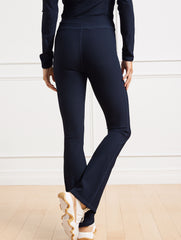 BLACK SOFT STRETCH RIBBED HIGH WAIST BOOTCUT LEGGING | Talbots near me