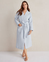 PEONY PINK|SAND|SERENITY BLUE|VETIVER|WHITE ORGANIC COTTON WAFFLE ROBE | Talbots near me